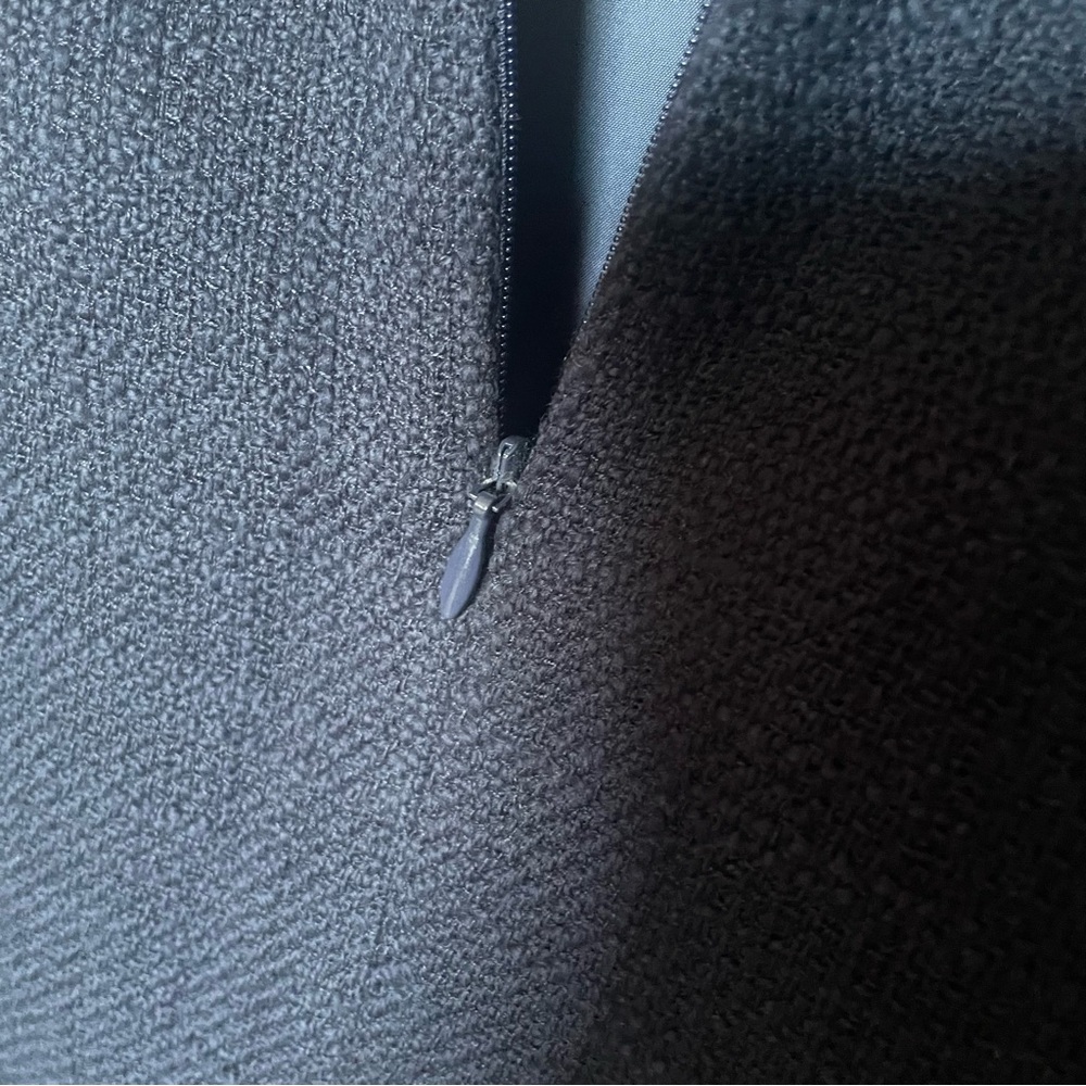 Tweed Pocket Navy Blue Dress - Picture 9 of 9